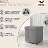 CASARIA® Hocker mit Stauraum Samt Faltbar inkl. Füßen Produktbild-Vorschau 4