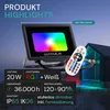 Naświetlacz LED LUXULA RGB LX400181, 20W, IP65, czarny, z Podgląd zdjęcia produktu 2
