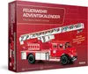 A box for a fire engine advent calendar, featuring a model of a fire engine. Produktbild-Vorschau