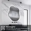 AICA LED Badspiegel Wolkenform 100x66cm Beschlagfrei 3 Produktbild-Vorschau 3