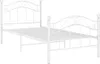 A white metal bed frame is shown against a white background. Náhľad obrázku produktu