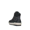 A black high-top boot is shown from the back-side on a white background. Produktbild-Vorschau