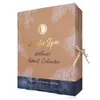 A cardboard advent calendar box with winter-themed illustrations and text. Produktbild-Vorschau