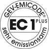 A circular logo with text and a central graphic. Produktbild-Vorschau