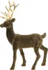 Winterzauber Deko-Hirsch 46cm beflockt in Braun mit Produktbild-Vorschau 3