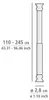 WENKO Teleskop Dusche Stange ohne bohren 110-245 cm Produktbild-Vorschau 8