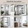 K-Möbel Gablota szklana stojąca w kolorze aluminium / Podgląd zdjęcia produktu 6