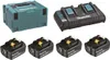 Makita Energy Kit 197626-8 4x BL1850B + DC18RD Produktbild-Vorschau 1