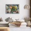 Gerahmtes Poster - Schwarzer Rahmen - Blätter modern bunt - Produktbild-Vorschau 7