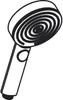A black and white illustration of a hand shower head. Produktbild-Vorschau