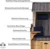 Strandkorb Ostsee 2,5-Sitzer 150cm breit in Beige Weiß Blau Produktbild-Vorschau 6