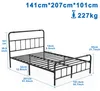 LARS360 Metallbett 140x200 cm - Modernes Plattformbett aus Produktbild-Vorschau 7