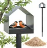 PATKAR Vogelhaus Futterhaus für Vögel mit Ständer aus Produktbild-Vorschau 1