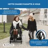 Mobiclinic, sedia a rotelle pieghevole, Giralda, sedia a Anteprima dell’immagine prodotto 8