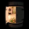 Bar in de vorm van een vat, met LED-verlichting, geborsteld Productafbeelding-voorbeeld 8