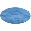Luxus Super Soft Hochflor Langflor Teppich Deluxe Blau Produktbild-Vorschau 2