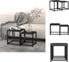 vidaXL Beistelltische 2 Stk. MDF Schwarz -  Beistelltische Produktbild-Vorschau 1