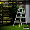 Craftfull Doppel-Klapptritt CF-131A | Aluminium-Trittleiter Produktbild-Vorschau 2