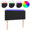 LED Kopfteil Schwarz 90x5x78/88 cm Samt Produktbild-Vorschau 2