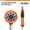 Garten Gießstab mit 8 Sprühfunktionen – Verlängerte Brause Produktbild-Vorschau 6