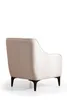 Rear view of a single upholstered armchair. Produktbild-Vorschau