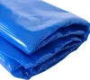 A folded blue pool cover. Produktbild-Vorschau