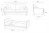 Schlafsofa Conte - Grau – Modernes 3-Sitzer Sofa mit Produktbild-Vorschau 7