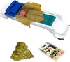A collage showing a sarma roller with ingredients, a pile of prepared sarma, and a selection of sushi rolls. Produktbild-Vorschau