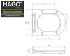 HAGO24 Spülrandloses Hänge-WC Keramik Nano-Beschichtung Produktbild-Vorschau 6