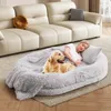 COSTWAY Hundebett riesig mit Kissen, Decke, Riemen & Produktbild-Vorschau 2