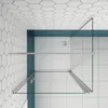76x80cm 195cm 6mm Drehtür Eckdusche Duschtür mit Seitenwand Produktbild-Vorschau 4