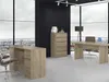 A modern office space with large windows overlooking a city. Produktbild-Vorschau