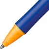 A close-up shot of the tip of a blue and orange pen. Produktbild-Vorschau