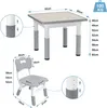 LARS360 Kindertisch-Set aus Kunststoff, 60x60 cm, Produktbild-Vorschau 2