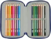 Astuccio triplo F.C. Barcelona Blu marino 12,5 x 19,5 x 5,5 Anteprima dell’immagine prodotto 5