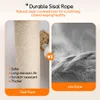 A split image comparing sisal rope and jute rope, with text highlighting the benefits of sisal rope for cat scratching posts. Náhľad obrázku produktu