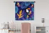 MuchoWow® Wandteppich Wandbehang Dschungel - Tukan - Blumen Produktbild-Vorschau 2