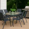 MEVEN Gartentisch Tampa gehärtete Glasplatte 150×90cm - Produktbild-Vorschau 9