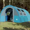 vidaXL Tunnelzelt 4 Personen Blau Wasserdicht Produktbild-Vorschau 2