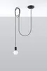 EDISON 1 LONG lampada a sospensione Nero Sollux Lighting Anteprima dell’immagine prodotto 2