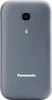 The back of a gray Panasonic mobile phone. Produktbild-Vorschau