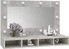 vidaXL Specchio con LED grigio cemento 90x31,5x62 cm Anteprima dell’immagine prodotto 12
