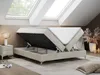 Boxspring bez čela LESS na vysokých nožičkách s úložným Náhled obrázku produktu 2