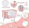 COSTWAY 3in1 Beistellbett, Babywiege, Reisebett neigbar, Produktbild-Vorschau 6