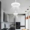 A modern kitchen with two ceiling fan lights installed. Voir les images du produit