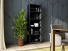 Schmales Bücherregal RAUNO – 60 cm, schwarz Produktbild-Vorschau 7
