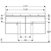 Geberit Xeno 2 Waschtischunterschrank, 1174x530x462mm, 4 Produktbild-Vorschau 2