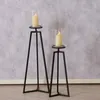 Bougeoir en verre sur support métallique COSA, 75-95 cm Voir les images du produit 2