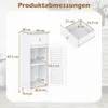 COSTWAY Badmeubel met lade, vrijstaand smal badmeubel met Productafbeelding-voorbeeld 3