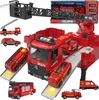 Lolex | Hasičské auto s parkovištěm - hrací set 2 v 1 - se Náhled obrázku produktu 1